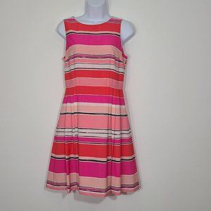 CeCe Dress Sz 2 Pink White Black
